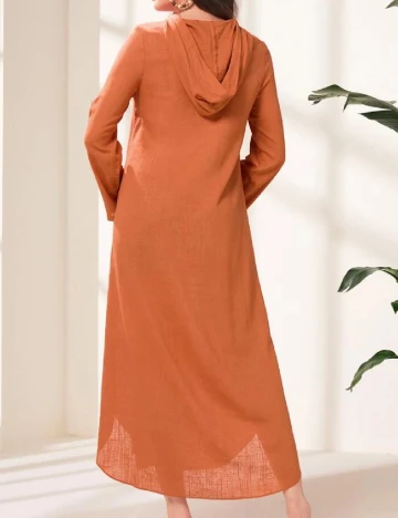 Rochie lunga SHEIN, caramiziu