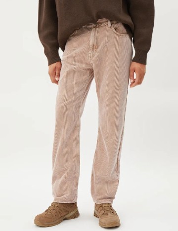 
						Pantaloni Weekday, roz pal