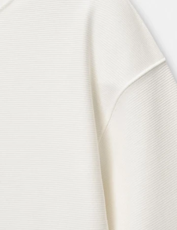 Tricou Oversize Pull&Bear, alb Alb