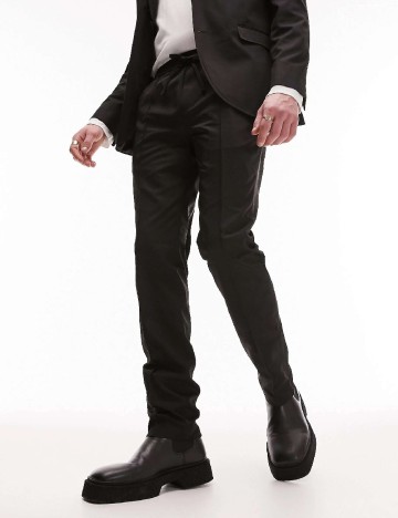 
						Pantaloni Topman, negru