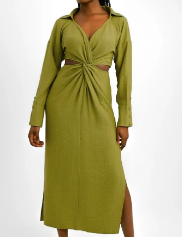 Rochie lunga ASOS, verde Verde