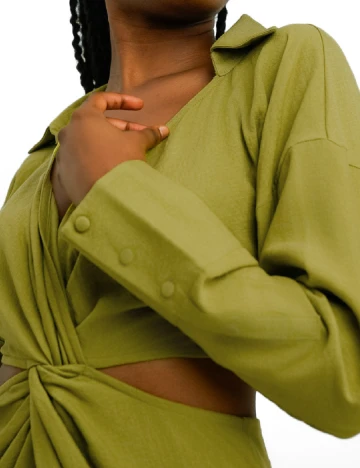 Rochie lunga ASOS, verde Verde
