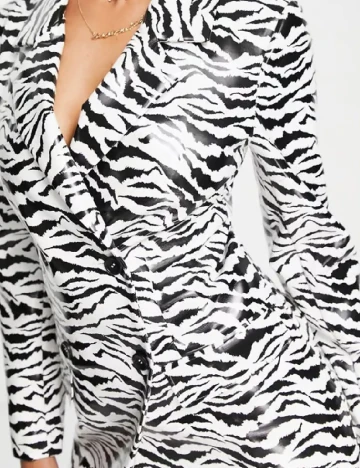 Rochie scurta Miss Selfridge, alb/negru Alb