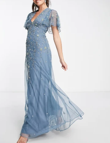 Rochie lunga ASOS, albastru