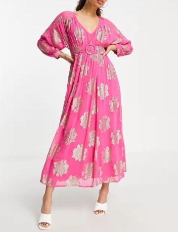 Rochie lunga ASOS, roz