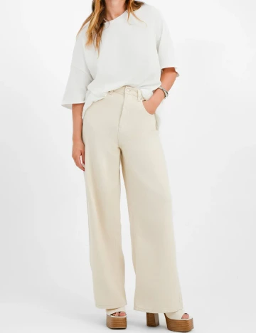 Pantaloni Top Shop, ecru