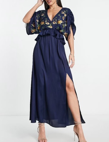 
						Rochie lunga ASOS, bleumarin