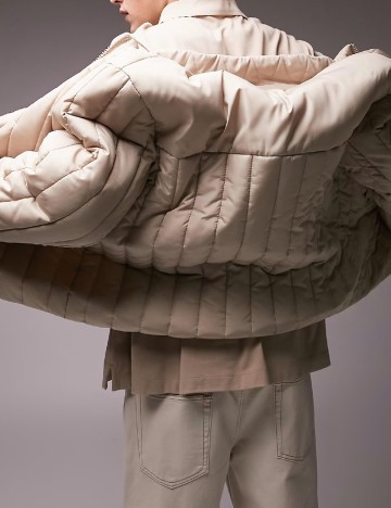 Geaca Topman, crem