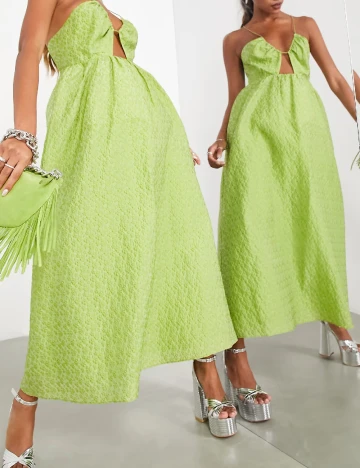 Rochie lunga ASOS, verde Verde