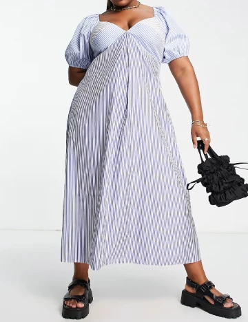 Rochie lunga ASOS Curve, albastru