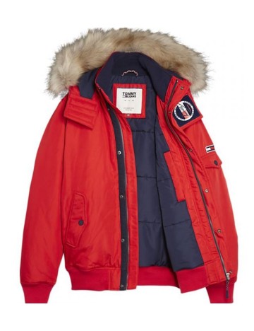 Geaca Tommy Hilfiger, rosu, S