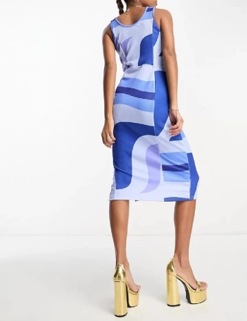 Rochie medie Rebellious, albastru