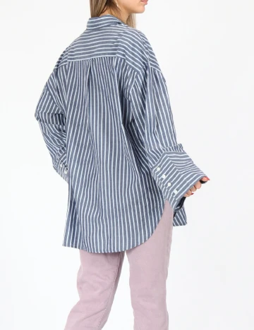Camasa Oversize Top Shop, albastru Albastru
