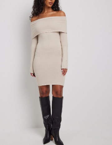 
						Rochie scurta NA-KD, crem