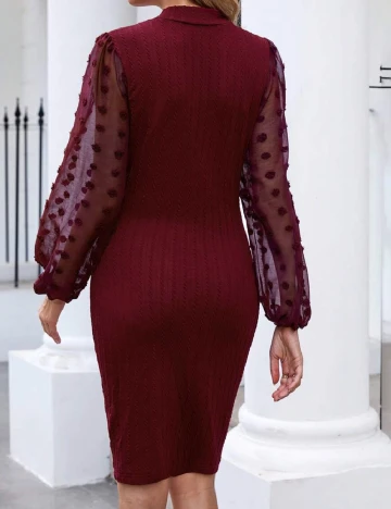 Rochie scurta Emery Rose, visiniu Rosu