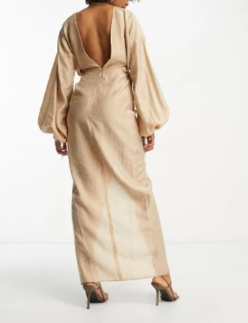 Rochie lunga ASOS, crem Crem