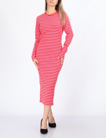
						Rochie medie Only, rosu/roz