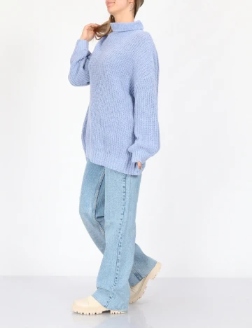 Pulover Oversize American Eagle, albastru