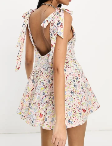 Rochie scurta ASOS, floral print Floral print