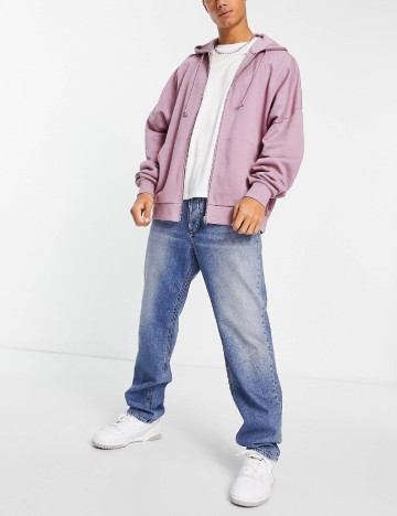 
						Hanorac Oversize ASOS, roz pudra