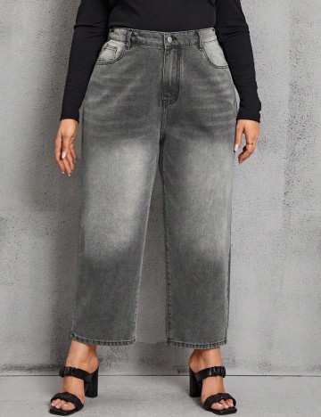 
						Blugi SHEIN CURVE, gri