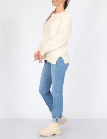 Pulover Aerie, ecru