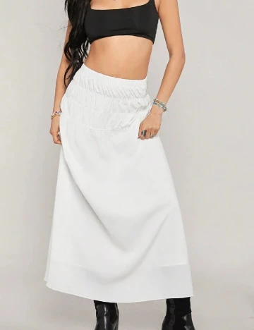 Fusta SHEIN, alb