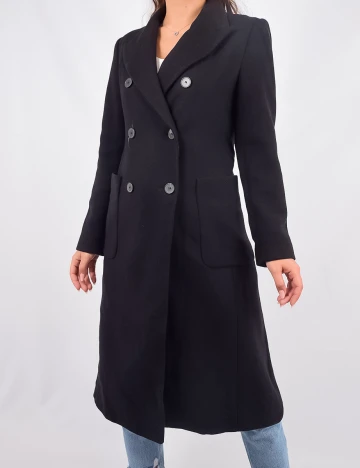 Palton Zara, negru, M