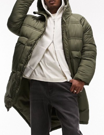 
						Geaca Oversize Topman, verde