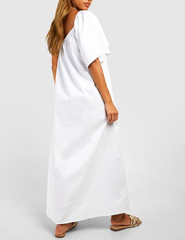 Rochie lunga Boohoo, alb