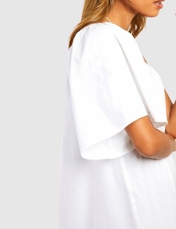 Rochie lunga Boohoo, alb