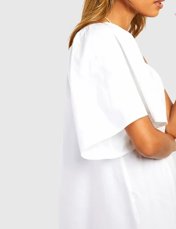 Rochie lunga Boohoo, alb Alb