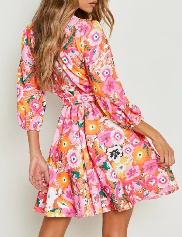 Rochie scurta Boohoo, floral print Floral print