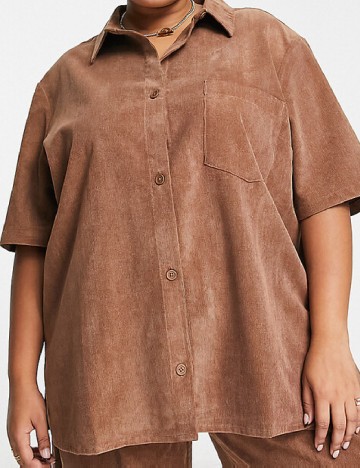 
						Camasa ASOS Curve, maro