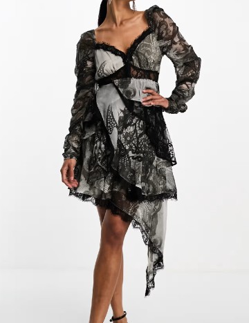 
						Rochie scurta ASOS, gri
