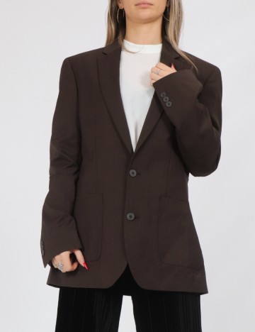 
						Sacou ASOS, maro inchis