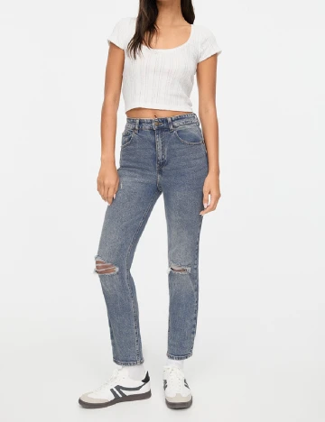 Blugi Pull&Bear, albastru