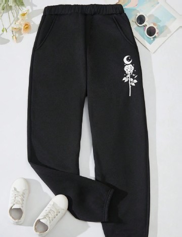 
						Pantaloni Shein Kids, negru