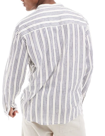 Camasa Pull&Bear, ecru Alb