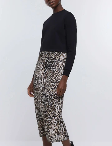 Rochie medie River Island, animal print
