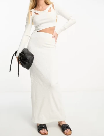 Rochie lunga ASOS, ecru