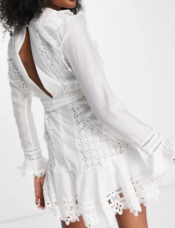 Rochie scurta ASOS, alb Alb