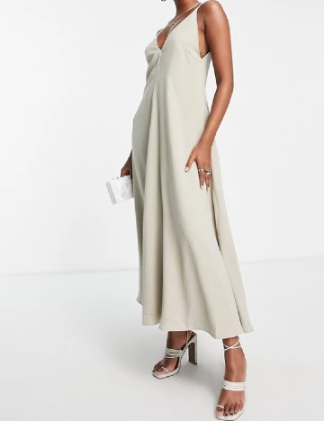Rochie lunga ASOS, gri