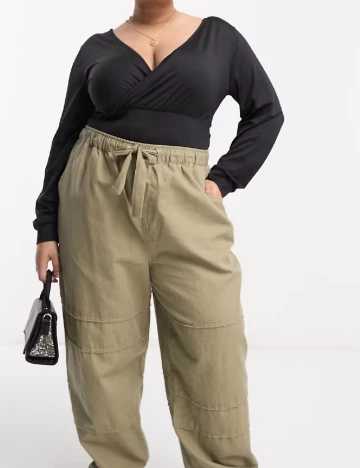 Body Threadbare Plus Size, negru