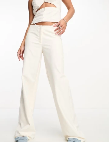 Pantaloni KYO, alb Alb
