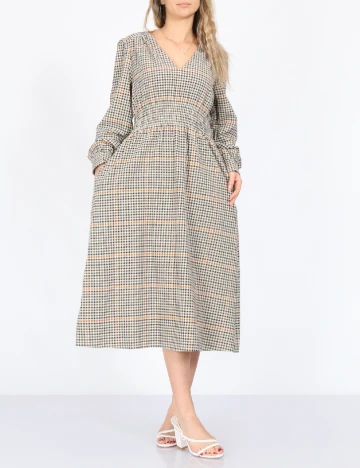 Rochie medie Object, mix culori Mix culori
