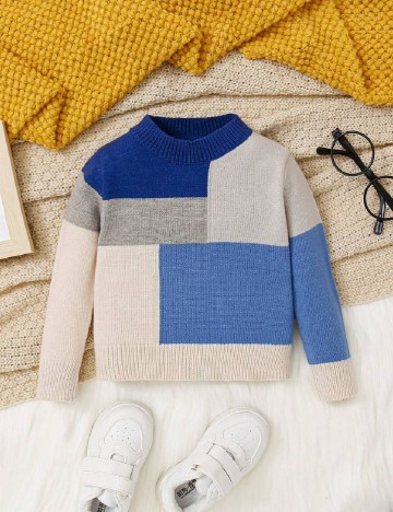 
						Pulover Shein Kids, albastru