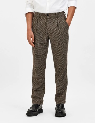 
						Pantaloni Selected, maro