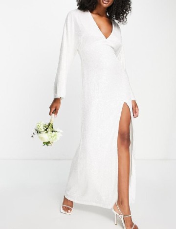 
						Rochie lunga Pretty Lavish, alb