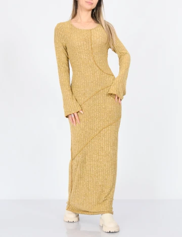 Rochie lunga SHEIN, mustar